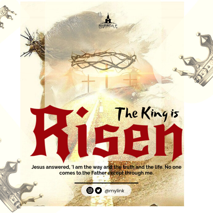 Easter Service Design Copy of EASTER SERVICE/EASTER | PosterMyWall