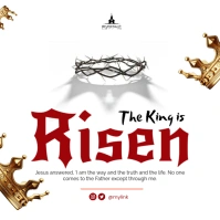 EASTER SERVICE/EASTER Instagram Post template