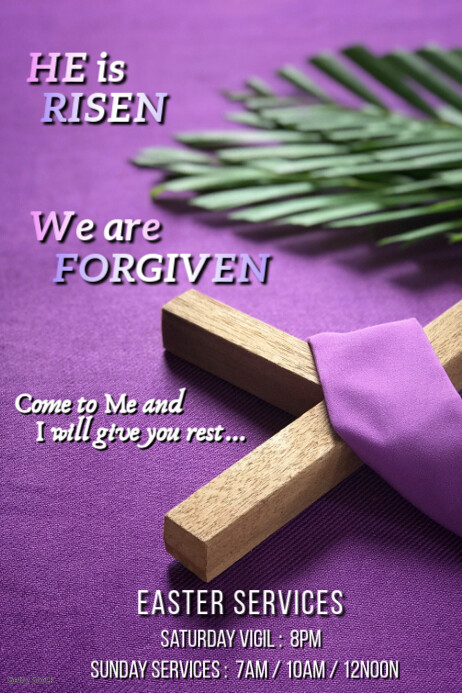 Easter Services Template | PosterMyWall