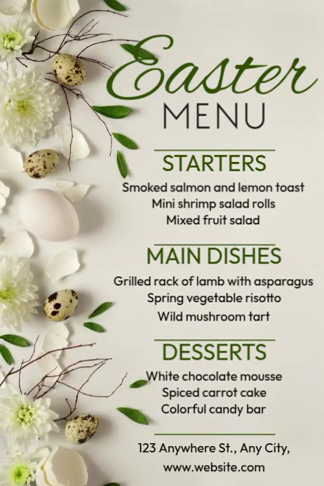 Easter Special Menu Template | PosterMyWall
