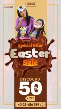 Easter special offer sale Digital Display Sig template