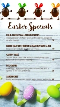 Easter specials Display digitale (9:16) template