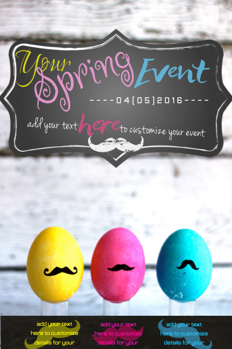 Easter Spring Neon Eggs Hunt Chalk Board Wood Wall Shabby Chic