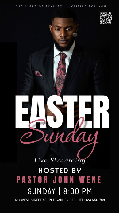 Easter sunday, event História do Instagram template