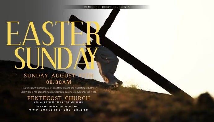 Copy of Easter Sunday Banner | PosterMyWall
