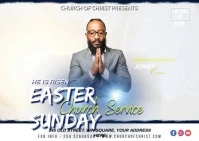 EASTER SUNDAY Kartu Pos template