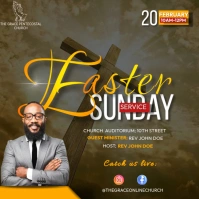 Easter sunday Quadrat (1:1) template
