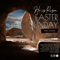 Easter Sunday Square (1:1) template