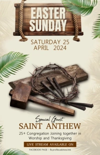 Easter Sunday Tabloïd template