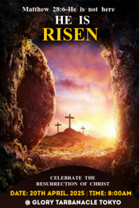 Black Easter Celebration Poster Template