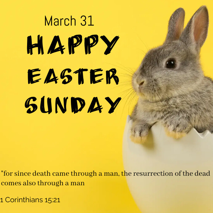 Easter Sunday Template | PosterMyWall