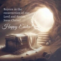 Easter Sunday Instagram Post template