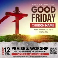 Easter Sunday Post Instagram template