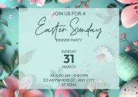 Easter Sunday A4 template