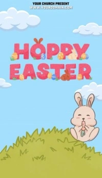 Easter Sunday Carte de visite template