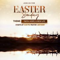 easter Sunday Instagram Post template