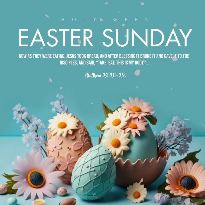 Copy of Easter Sunday | PosterMyWall
