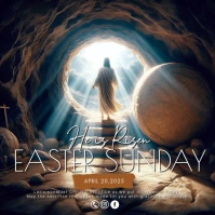 Easter Sunday Quadrato (1:1) template