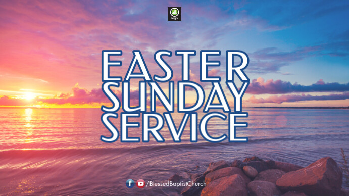 easter sunday digital display template