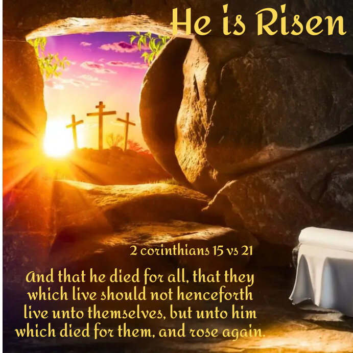 Easter Sunday Greeting Card Template PosterMyWall