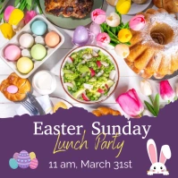 Easter Sunday Lunch Instagram Post template