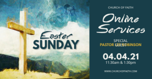 Verde Easter Church Service Facebook Shared Image Template
