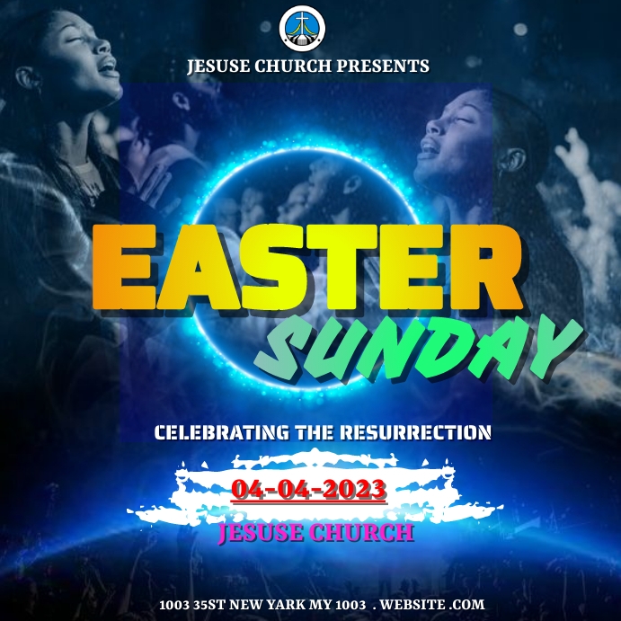 Plantilla De Carteles De Domingo De Pascua PosterMyWall plantilla-de-carteles-de-domingo-de-pascua-postermywall