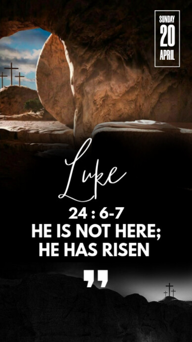 Easter sunday scriptural quote Indaba yaku-Instagram template