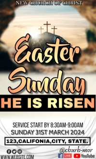 Easter Sunday service design template US Legal