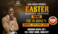 easter sunday service 标记 template