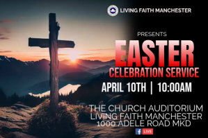 EASTER SUNDAY SERVICE Etiket template