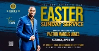 Easter Sunday Service Flyer รูปปกกลุ่ม Facebook template