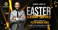 Easter Sunday Service Flyer Facebook-Gruppe-Titelbild template