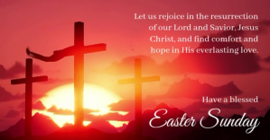 Red Easter Sunday delt Facebook-billede Template