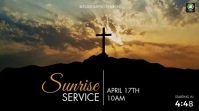 easter sunrise service timer Digital Display (16:9) template