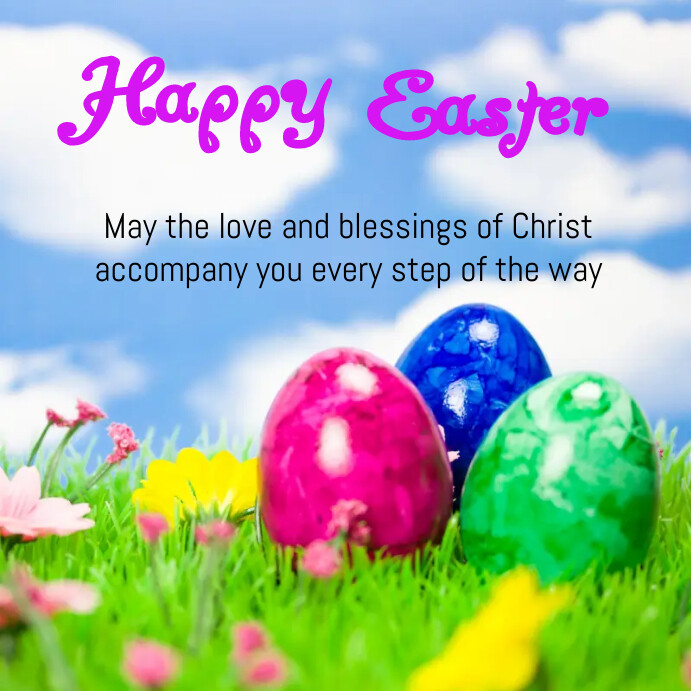 Basic Easter Post EASTER TEMPLATE | PosterMyWall