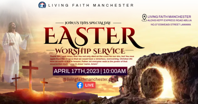 Easter Worship Service Template | PosterMyWall