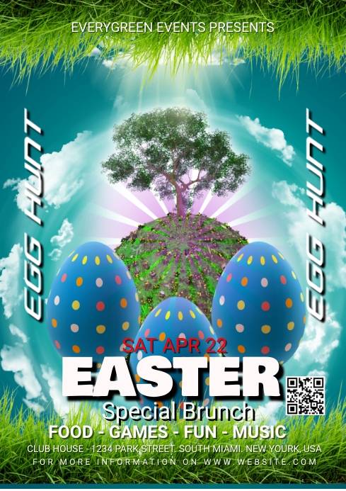 Easter Flyer Template Design | PosterMyWall
