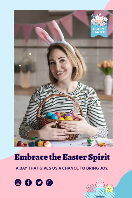 Easter Time Ads Template | PosterMyWall