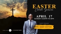 easter video church worship service Blog Header template