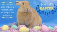 Easter video greetings template