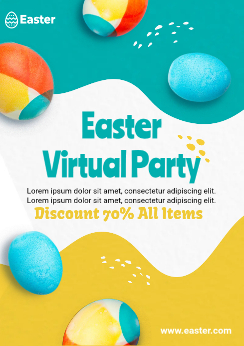 Easter Virtual Event Copy of Easter Virtual Party | PosterMyWall