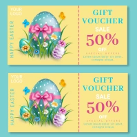 easter voucher,easter coupon,voucher Instagram Post template