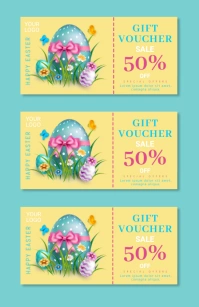 easter voucher,easter coupon,voucher Tabloid template