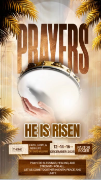 easter week church services История на Instagram template