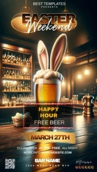 easter weekend bar ad Instagram Story template
