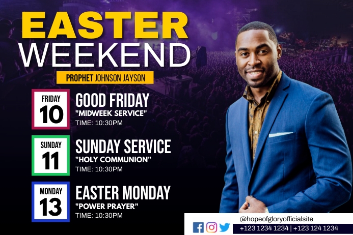 Easter weekend Template | PosterMyWall