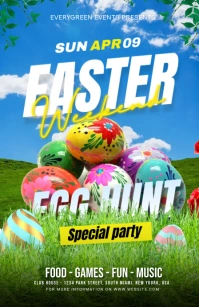 Easter Weekend Egg Hunt Party Boulevardzeitung template