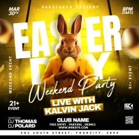 Easter Weekend Party Flyer Instagram Post template