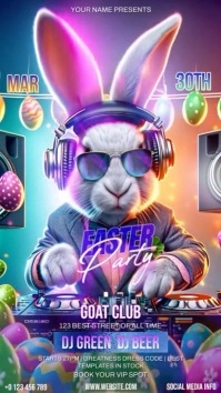 easter weekend party instagram story template